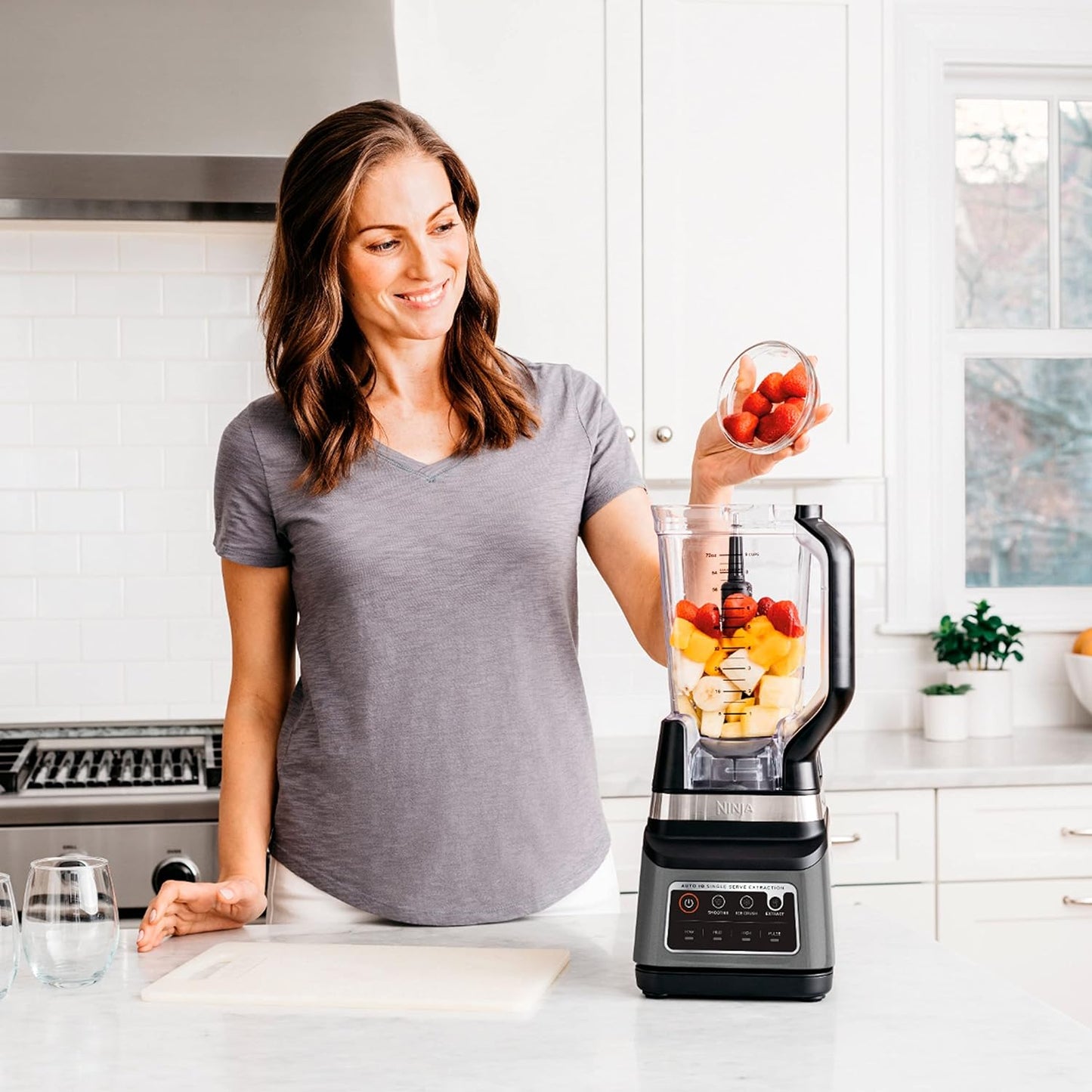 Ninja BN751 Duo Plus Blender - Auto IQ Technology for Effortless Blending | Renewed Model