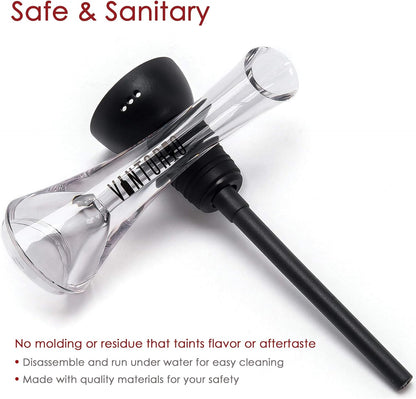 Wine Aerator Pourer and Replacement O-Rings and Air Tubes by Vintorio