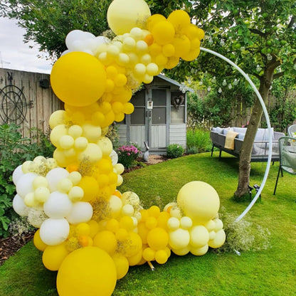 Awenztech Yellow Balloons - 12-Inch Latex Balloons | 50-Pack for Baby Showers & Birthday Parties