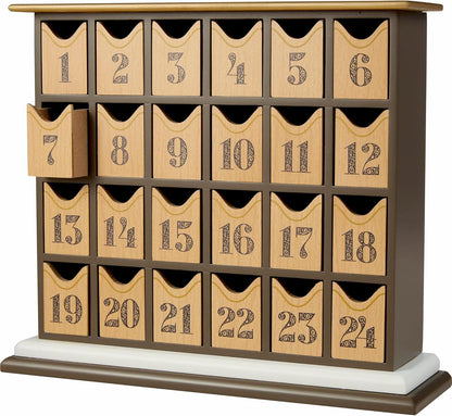 Precious Moments Countdown to Christmas Advent Calendar - Wooden Holiday Set with Storybook & Figurines - 251438