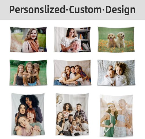 BlingPainting Custom Tapestry - Create Your Own Personalized Backdrop for Home Decor | 30" W x 30" L
