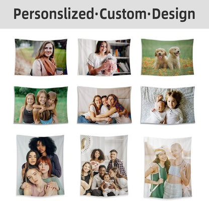 BlingPainting Custom Tapestry - Create Your Own Personalized Backdrop for Home Decor | 30" W x 30" L
