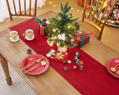 Red Burlap Table Runner 60 Inches Long - Variation of THIS Listing: Red+13×60 Inch