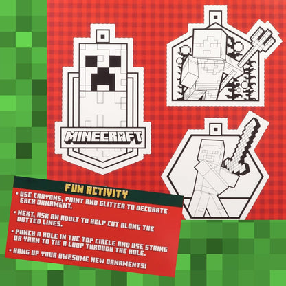Minecraft 2025 Christmas Advent Calendar - 24-Day Holiday Countdown with Chocolate Treats | 1.76 Ounce