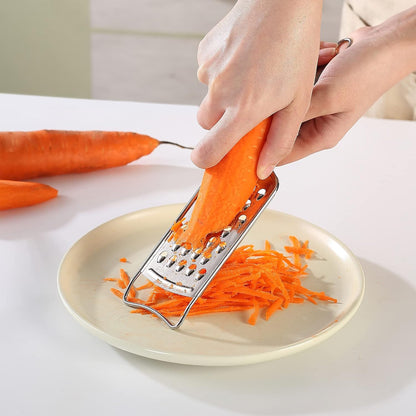 Tongjude Stainless Steel Cheese Grater Set - 5-Piece Kitchen Grater, Peeler & Zester with Cleaning Brush