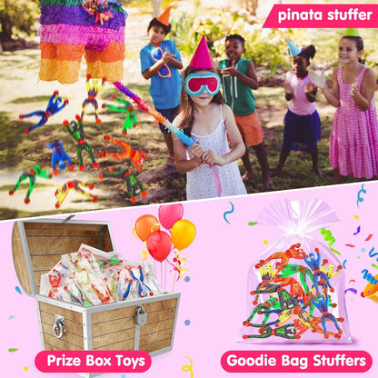 Skiennix 35PCS Sticky Wall Climbers | Fun Ninja Party Favors for Kids | Ideal for Birthdays & Goodie Bags