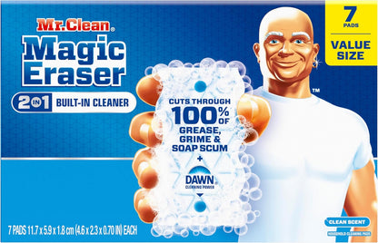 Mr. Clean Magic Eraser - Ultra Foamy All-Purpose Cleaning Sponge | 7 Count for Walls, Sneakers & More