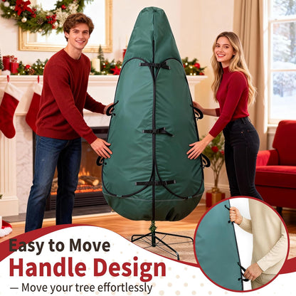 Upright Christmas Tree Storage Bag - 7.5 Ft Cover for 6 to 7.5 Ft Trees | Durable Protection