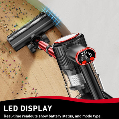 Skiennix Cordless Vacuum Cleaner - 45KPA Powerful Suction | 45-Minute Runtime | 8-in-1 Design for Home & Pet Hair