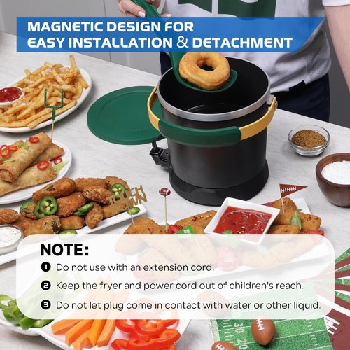 09982 Deep Fryer Magnetic Power Cord Replacement Parts for Presto FryDaddy GranPappy Electric Deep Fryers