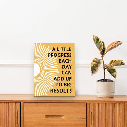 Pugwak Positive Affirmations Wall Art - Motivational Canvas Print for Therapy & Nursery | 11x14 Inch