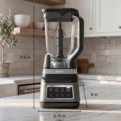 Ninja BN751 Professional Plus DUO Blender - 1400 Watts, 3 Auto-IQ Programs, 72 oz Pitcher & 2 To-Go Cups, Black