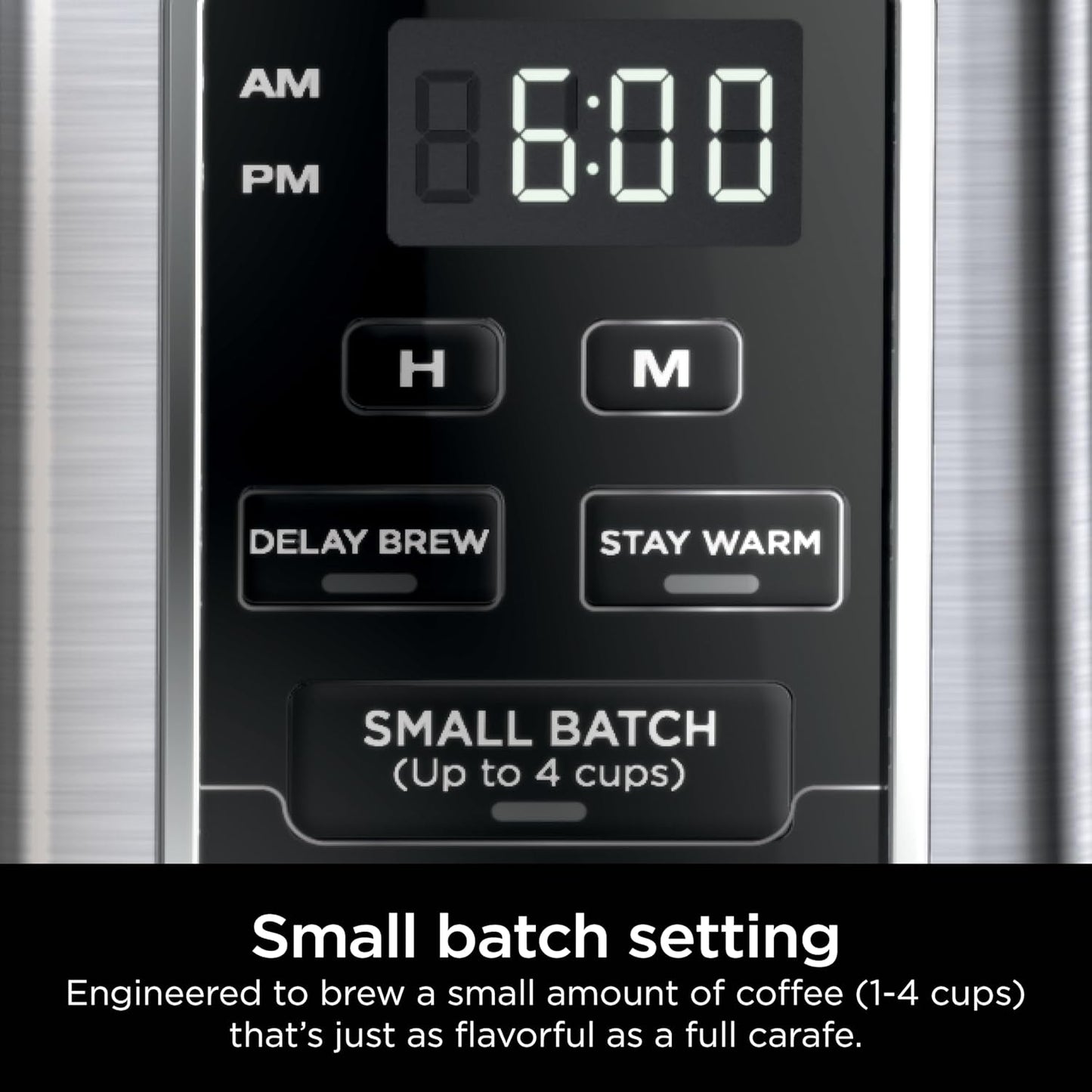 Ninja 12-Cup Programmable Coffee Brewer - 2 Brew Styles, Adjustable Warm Plate, 60oz Reservoir - Black/Stainless Steel