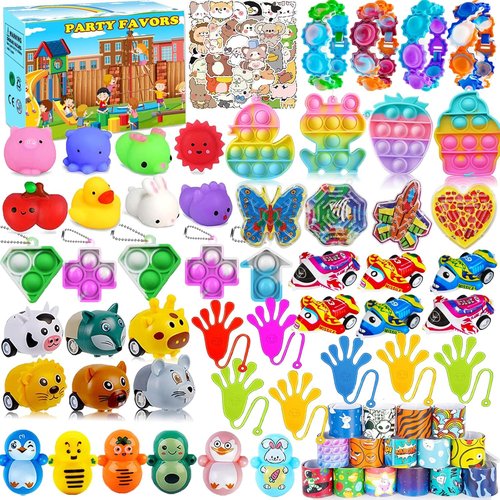 126 Pcs Party Favors for Kids | Easter Egg Fillers & Treasure Box Toys for Classroom Prizes