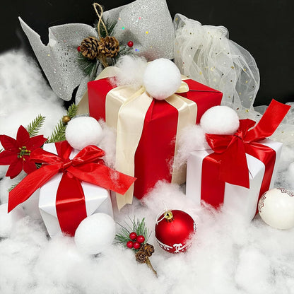 Skiennix 6 Pack Christmas Fake Snow | Fluffy Artificial Snow for Holiday Decor - 420g Indoor Blanket