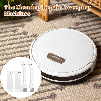 Skiennix Handheld Vacuum Brush Cleaner - 2-in-1 Roller Tool for Universal Vacuum | 4 PCS Set (White)