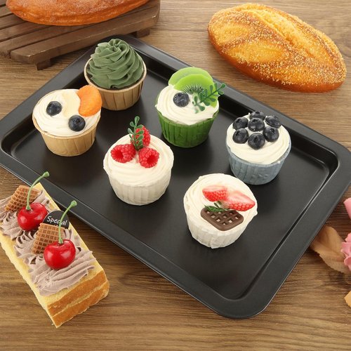 AKOLAFE Nonstick Baking Sheet Pan Set - 4 Pack 9x13 Cookie Sheets for Oven & Cooking