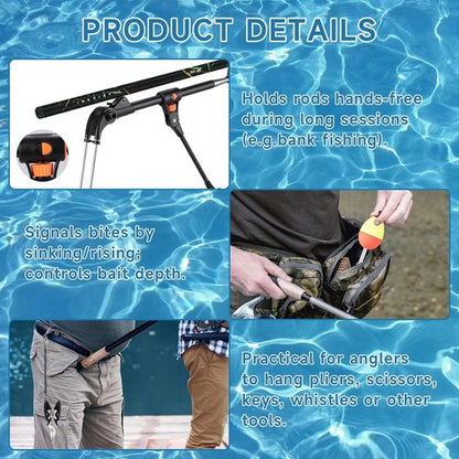 Fishing Advent Calendar - 24-Day Countdown with Fishing Tool Kit & Tackle Lures | Perfect Christmas Gift for Men & Teens