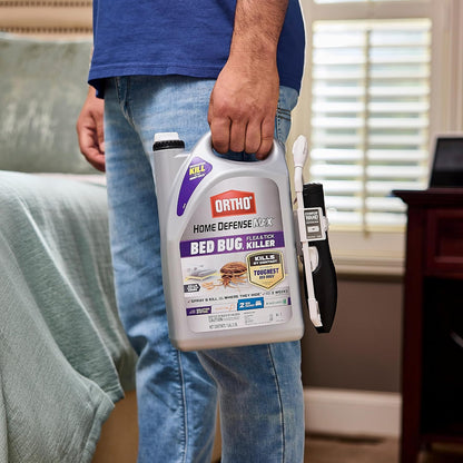 Ortho Home Defense Max Insect Spray - Effective Bed Bug, Flea & Tick Killer with Comfort Wand, 1 Gallon