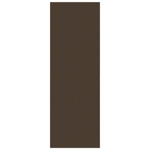 IOHOUZE Washable Runner Rug 2.6'x8' Non Slip Rubber Backed Wide Hallway Runner Entryway Runner Indoor, Kitchen Rugs Woven Cotton Floor Carpet for Hall Entrance Bedroom, Brown