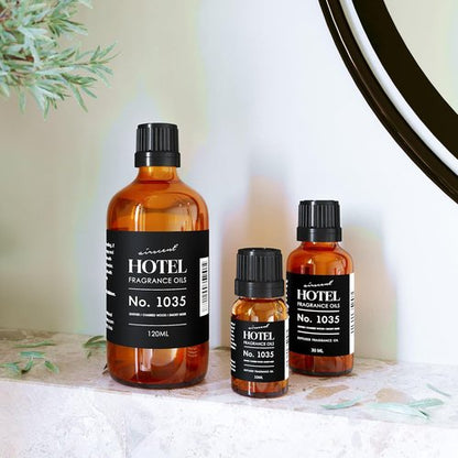 AirScent Hotel Diffuser Oil No. 1035 - Cade 26 Santal Blend Fragrance Oil for Diffusers | 10 mL Glass Bottle with Dropper