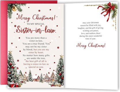 Regine Switzerland Christmas Card - Heartfelt Holiday Greeting for Sister-in-Law | Special Gift Idea
