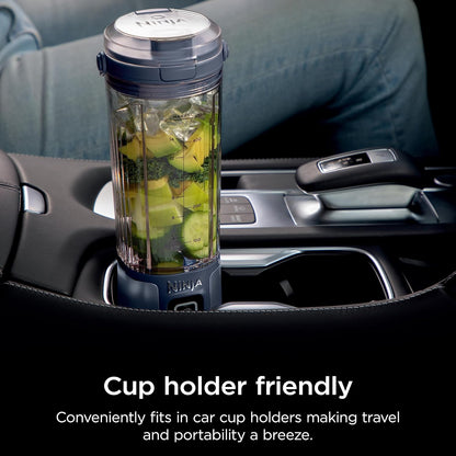 Ninja BC151NV Portable Blender - Cordless 18oz Personal Blender for Smoothies & Shakes | BPA Free, USB-C Rechargeable, Denim Blue