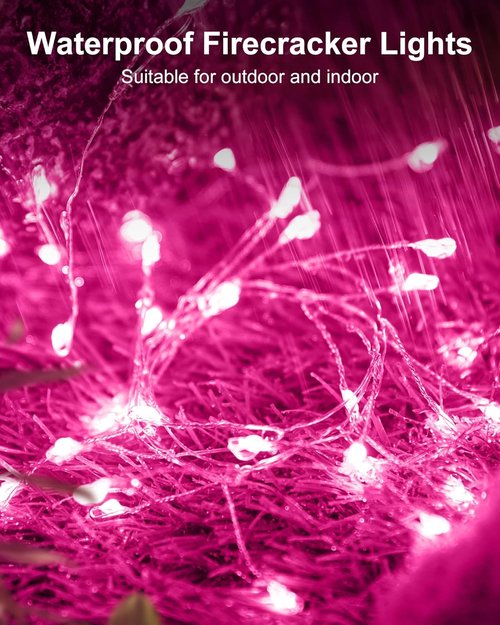 Fairy Lights | 5 Ft Battery Operated Twinkle String Lights - Waterproof Silver Wire, 60 LEDs for Weddings & Holidays