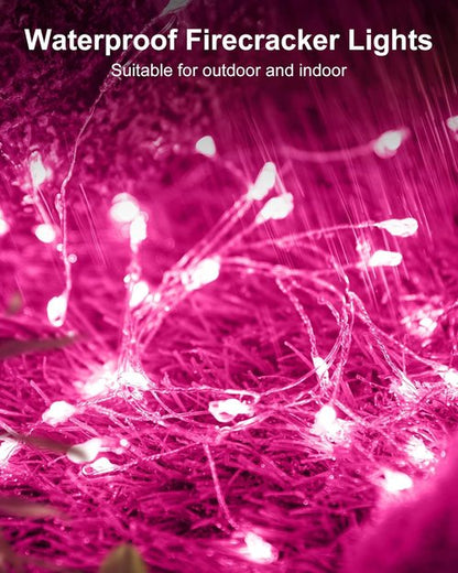 Fairy Lights | 5 Ft Battery Operated Twinkle String Lights - Waterproof Silver Wire, 60 LEDs for Weddings & Holidays