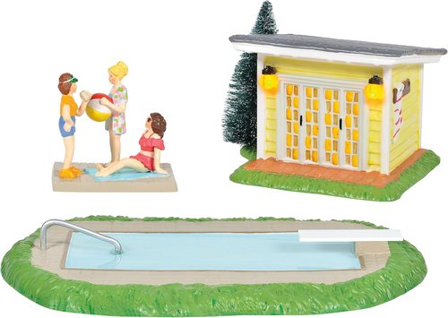 Department 56 | National Lampoon's Christmas Vacation Pool Fantasy Lit Building Set - 3 Inch, Multicolor