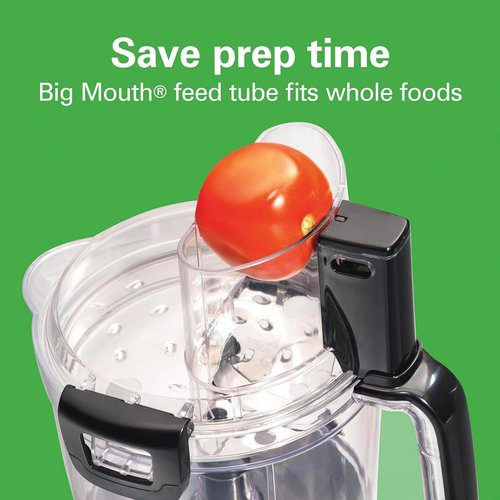 Hamilton Beach Food Processor - 14-Cup Capacity with Stainless Steel Blades & 3-Speed Motor | Black