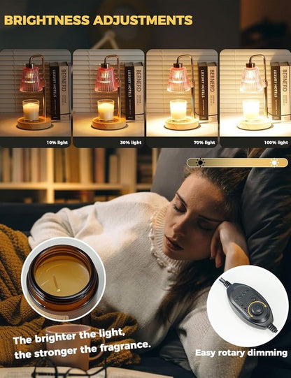 GODONLIF Candle Warmer Lamp - Dimmable with Timer | Perfect Birthday Gift for Women & Home Decor