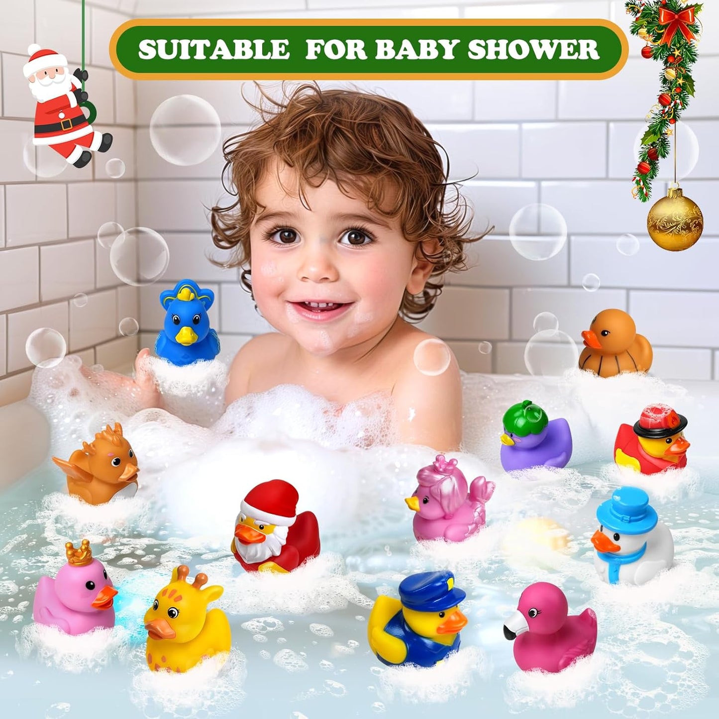 Rubber Duck Advent Calendar 2025 - 24 Days of Fun Countdown Toys for Kids | Perfect Christmas Party Favors
