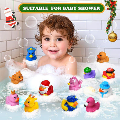 Rubber Duck Advent Calendar 2025 - 24 Days of Fun Countdown Toys for Kids | Perfect Christmas Party Favors