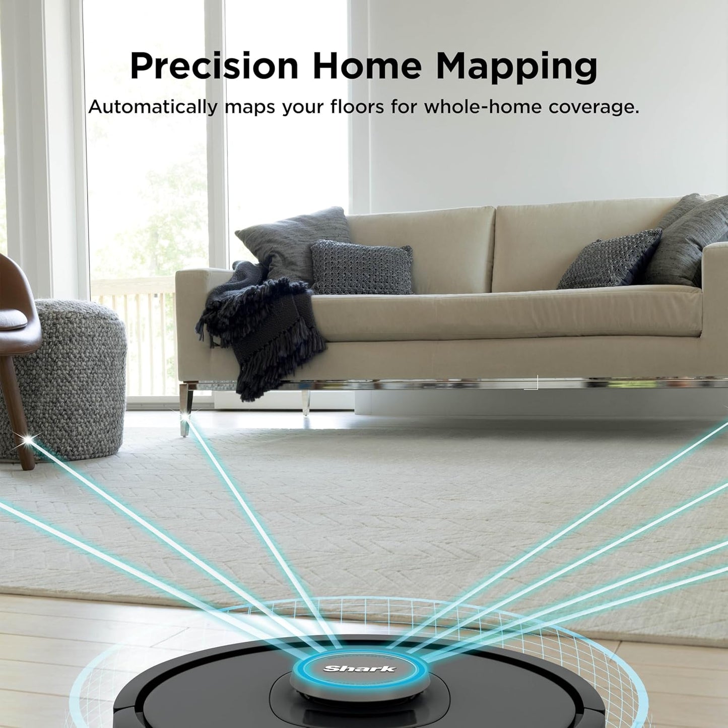 Shark AV2501AE AI Robot Vacuum - XL HEPA Self-Empty Base, LIDAR Navigation, Wi-Fi & Alexa Compatible - Black