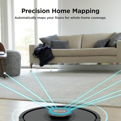 Shark AV2501AE AI Robot Vacuum - XL HEPA Self-Empty Base, LIDAR Navigation, Wi-Fi & Alexa Compatible - Black