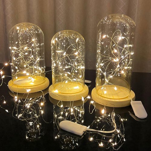 Etinga 7FT 20 LED Warm White Fairy Lights - Battery Operated Mini String Lights for Weddings, Parties & Decorations
