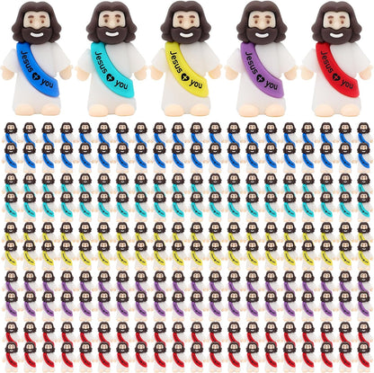 YuDanae Mini Baby Jesus Figures - 200pcs Bulk for Sunday School & Religious Party Favors | Perfect for Baptism Gifts & Easter Egg Stuffers
