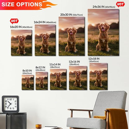 Custom Canvas Prints by Ship Next Day - Personalized Wall Art for Living Room & Bedroom | 8"x10" Framed Photo Gifts