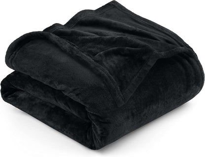 Utopia Bedding Fleece Blanket - Twin XL Black 300GSM Luxury Soft Microfiber | Anti-Static Cozy Comfort (90x76 Inch)