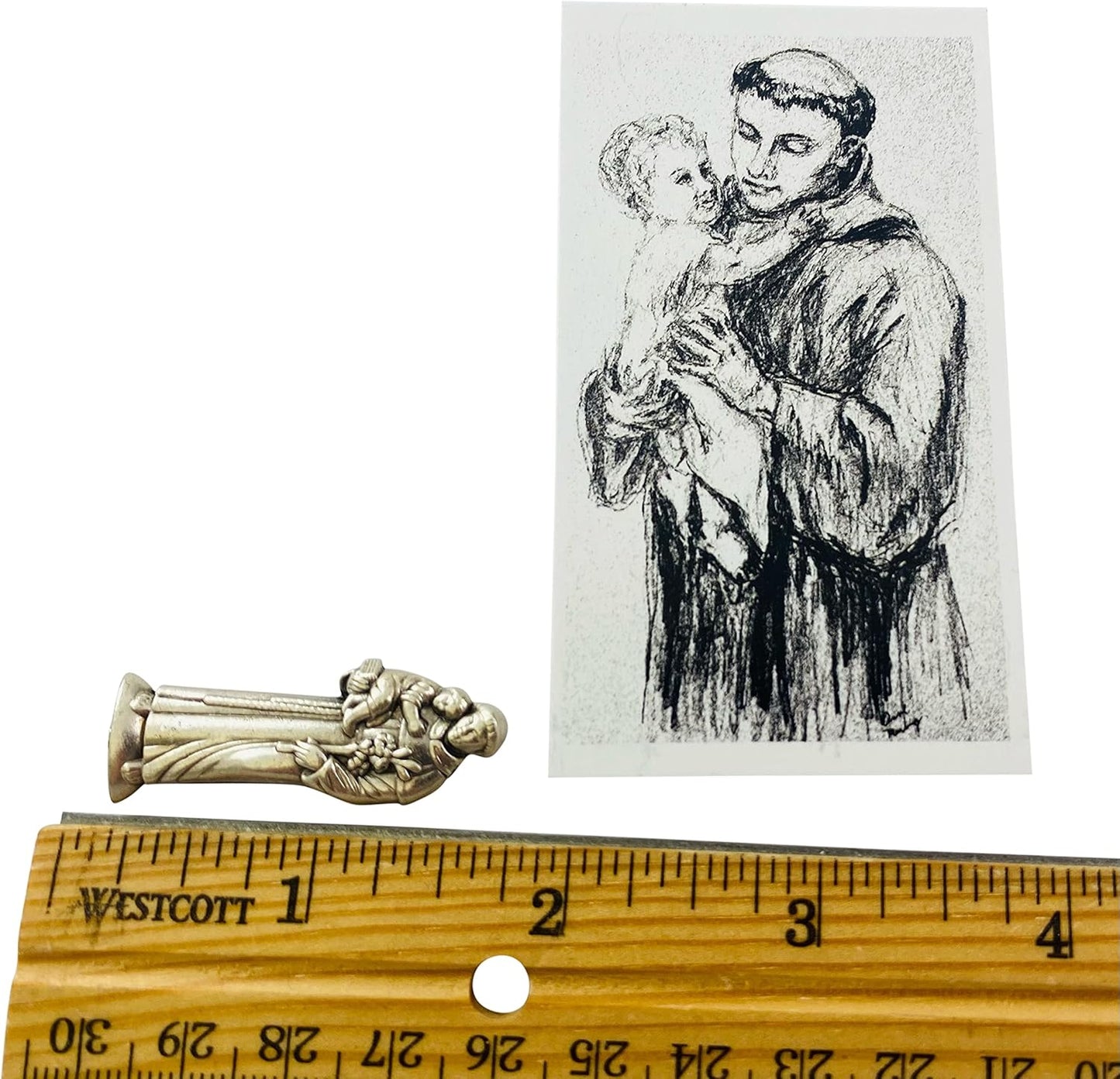 Westman Works St. Anthony Prayer Kit - Patron Saint of Lost Causes with Pocket Statue & Holy Card