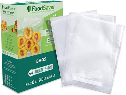 FoodSaver Vacuum Sealer Bags - Airtight Food Storage Rolls & Precut 1-Pint Bags | BPA-Free Multilayer Design