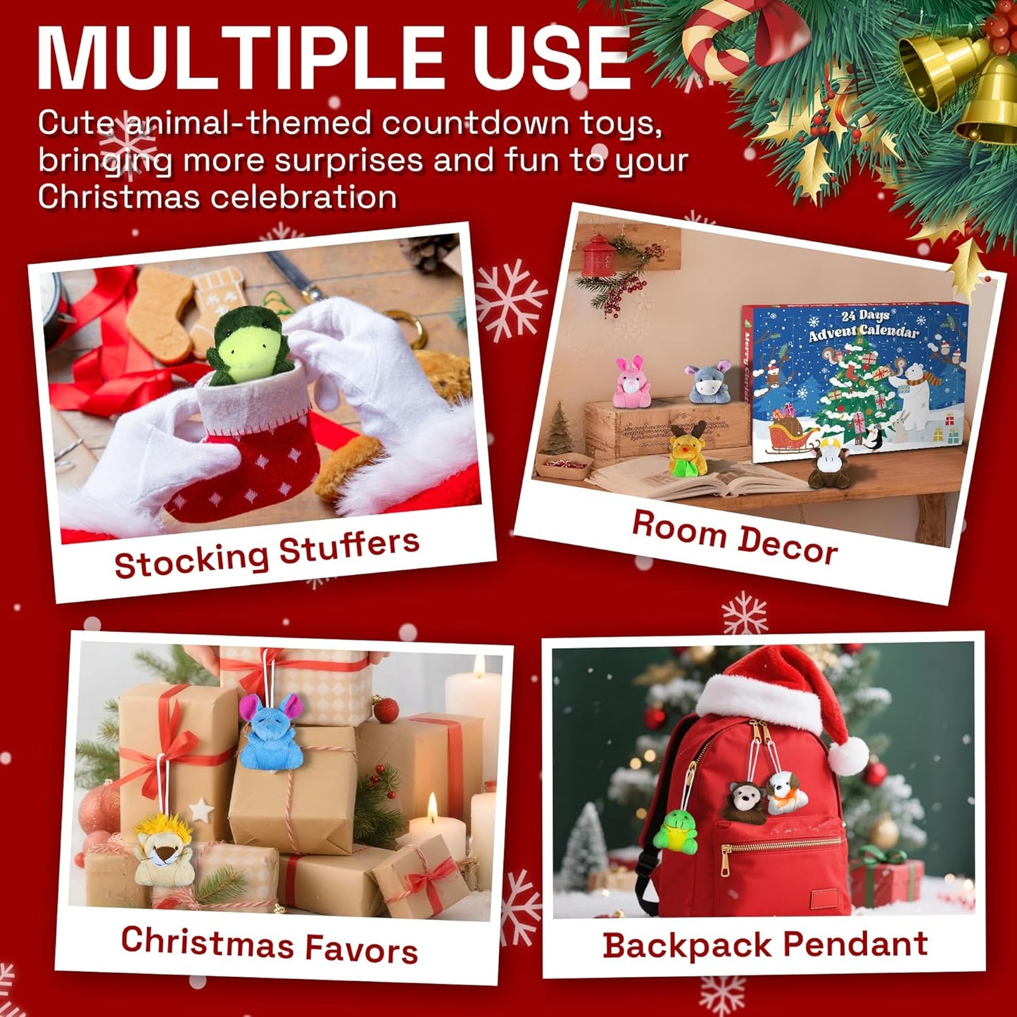 Christmas Advent Calendar 2025 by [Brand Name] - 24 Days of Surprises with Mini Plush Toys | Perfect for Kids & Teens