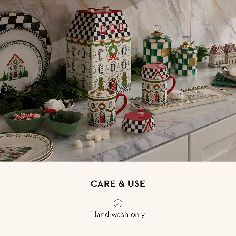 Holly Leaf Ceramic Candy Dish by Mackenzie-Childs