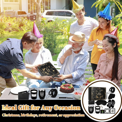 Patelai 12 Days Men's Advent Calendar - Black & Gold Grooming Essentials | Perfect Gift for Him