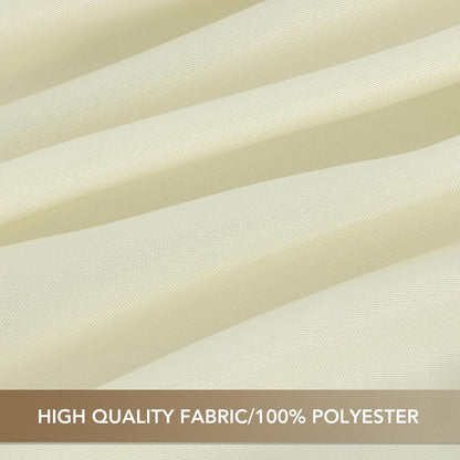 Sancua Small Square Tablecloth - 36x36 Inch Beige Polyester Cover for Square or Round Tables