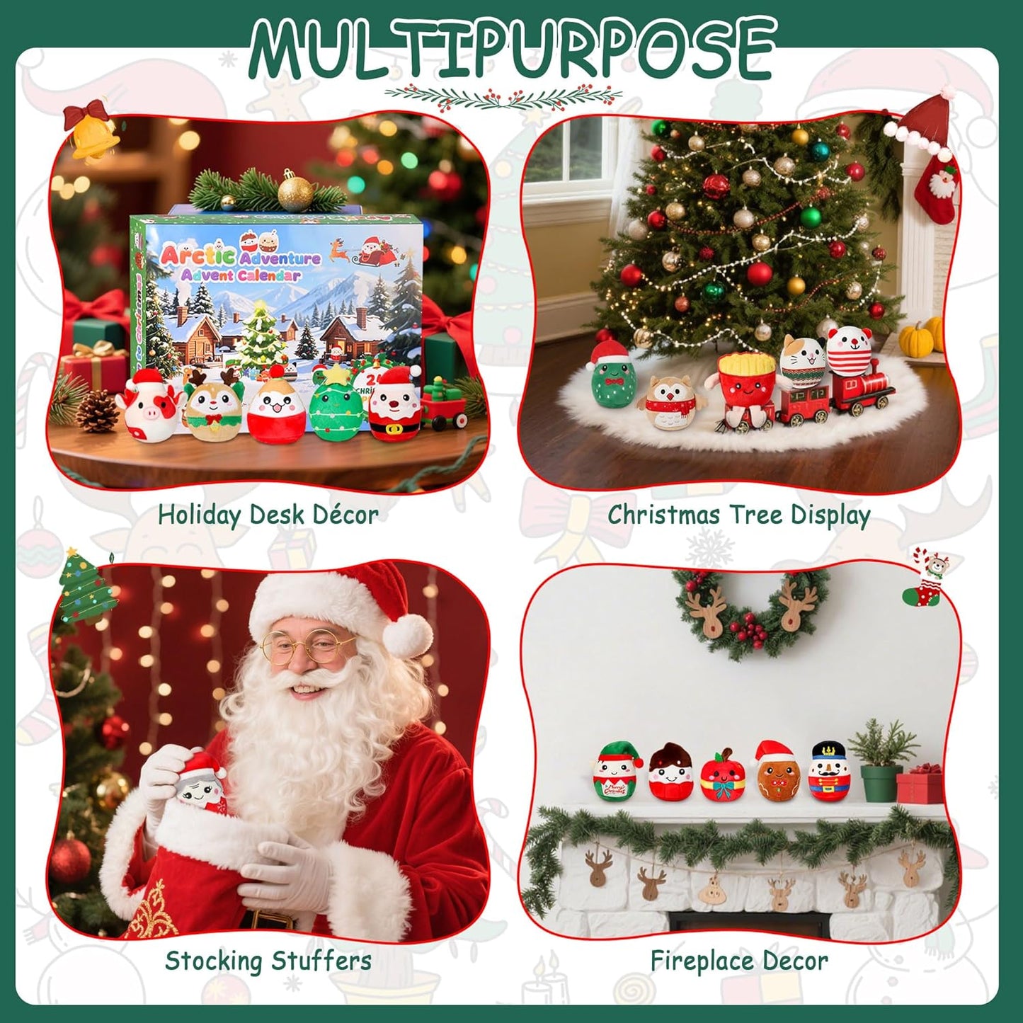 Mini Plush Toys Gift Set - 24 Soft, Squishy Collectible Plushies for Kids & Collectors | Perfect for Christmas & Birthdays