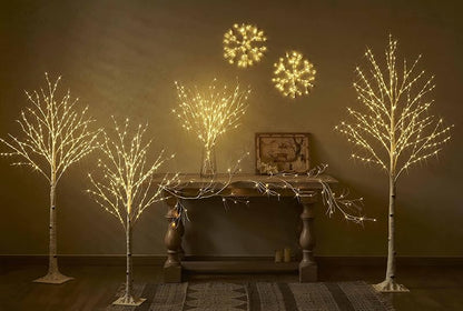 Birch Lighted Branches Battery Operated 100 Leds 8 Functions - Variation: Birch 8 Functions