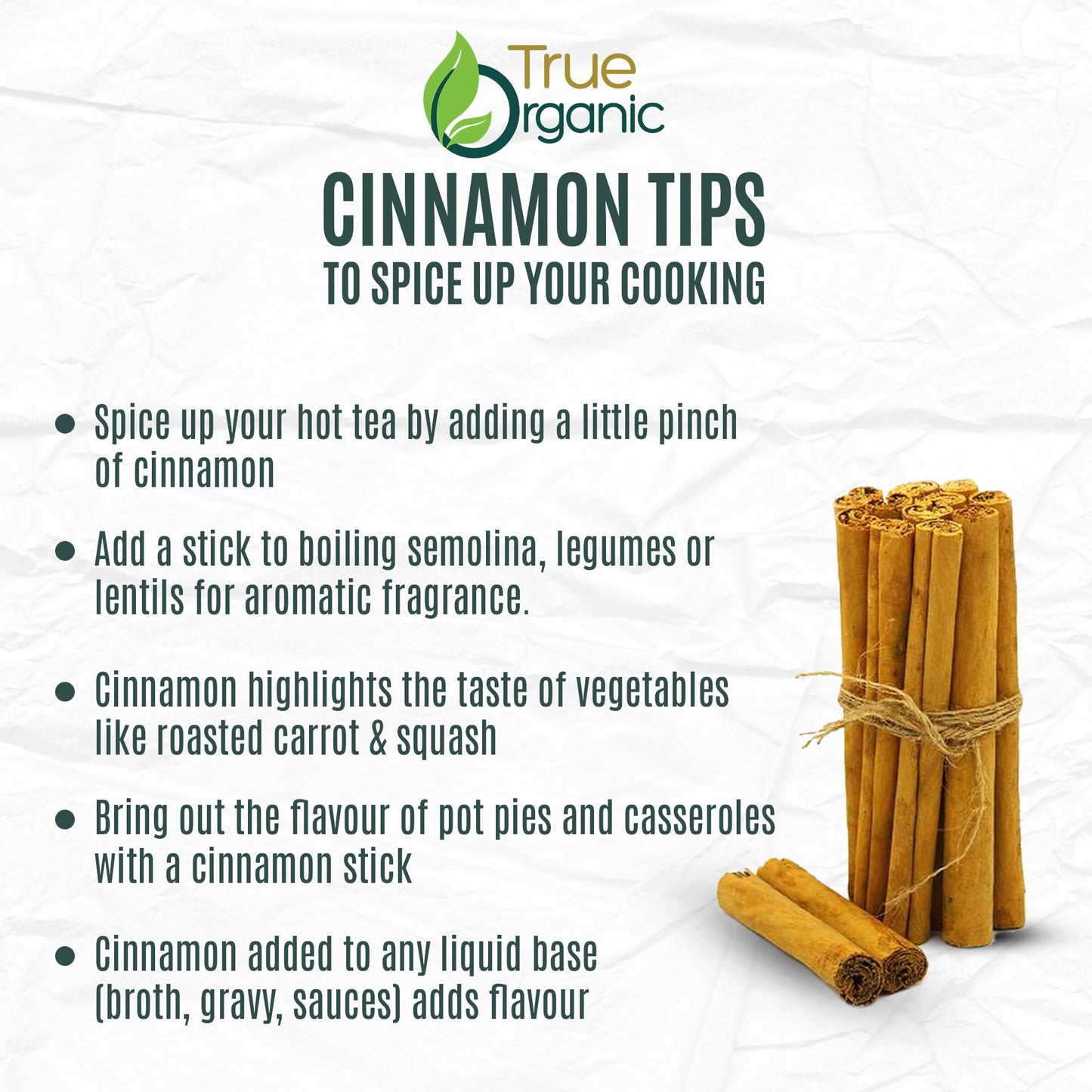 True Organic Ceylon Cinnamon Sticks, 08 ounces, Premium Grade, USDA Organic & Kosher Certified, Non-GMO, Ceylon Cinnamon stick, Pure Ceylon Quality