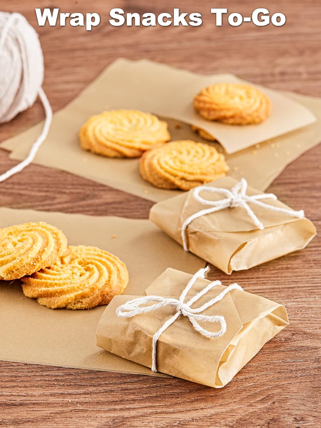 SMARTAKE Wax Paper - 6 x 6 Inches Non-Stick Hamburger Patty Paper | 1000 Pcs for Food Wrapping & Parties